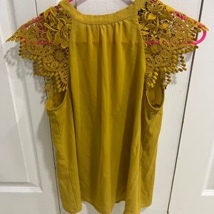 Express chrochet sleeve summer top
